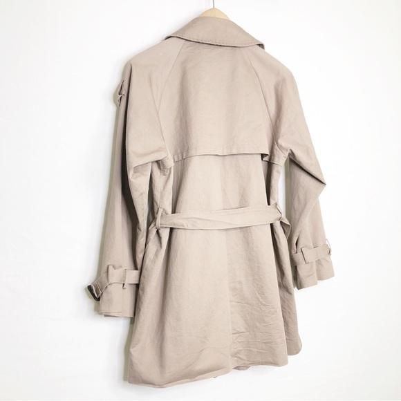 Jazzevar tan double breasted rain coat jacket - Picture 9 of 10